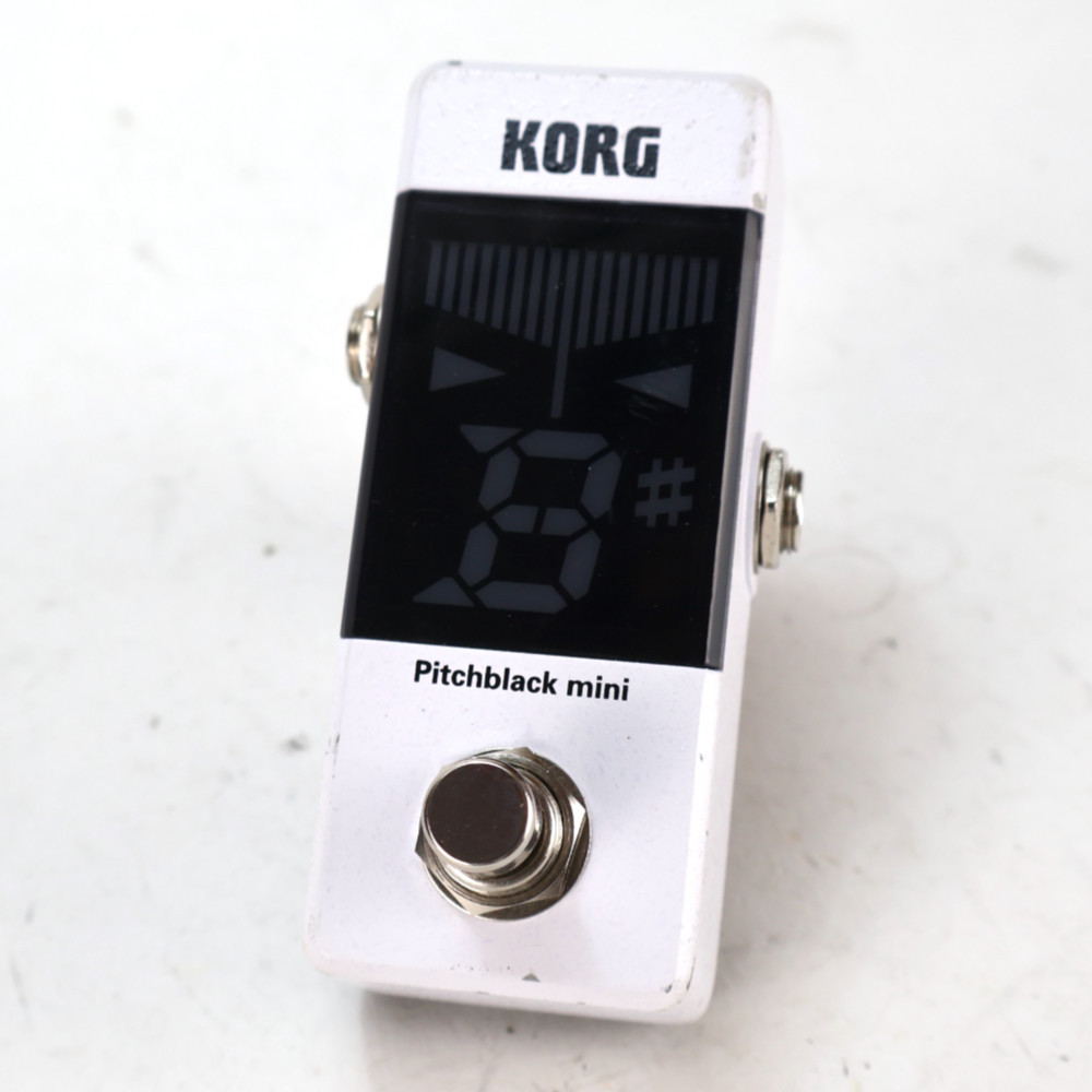【中古】 チューナー コルグ ピッチブラックミニ KORG PB-MINI White PITCHBLACK mini ホワイト ペダルチューナー コルグ ピッチブラックミニ