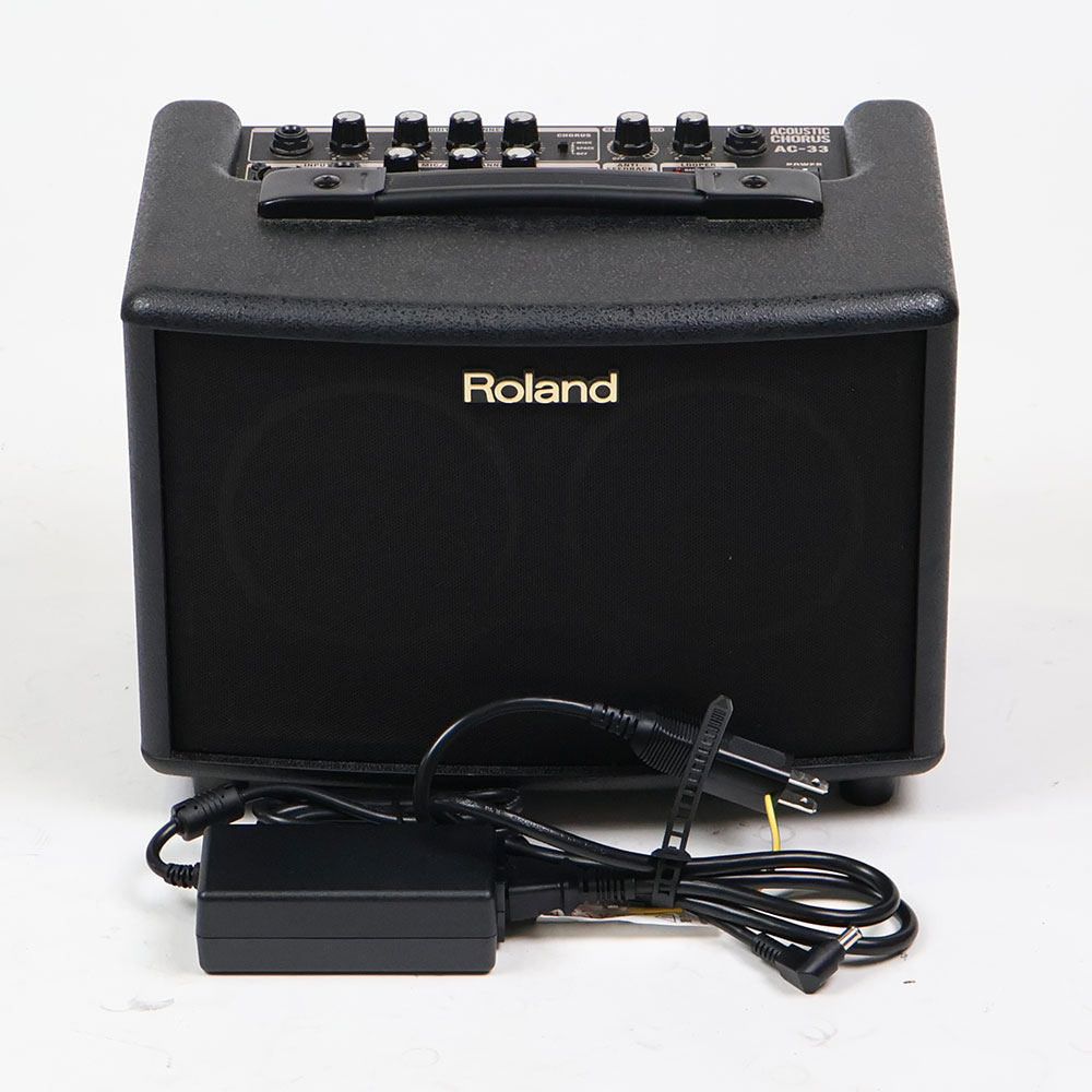 【中古】 アコギアンプ ローランド ROLAND AC-33 アコースティックギター用アンプ ブラック