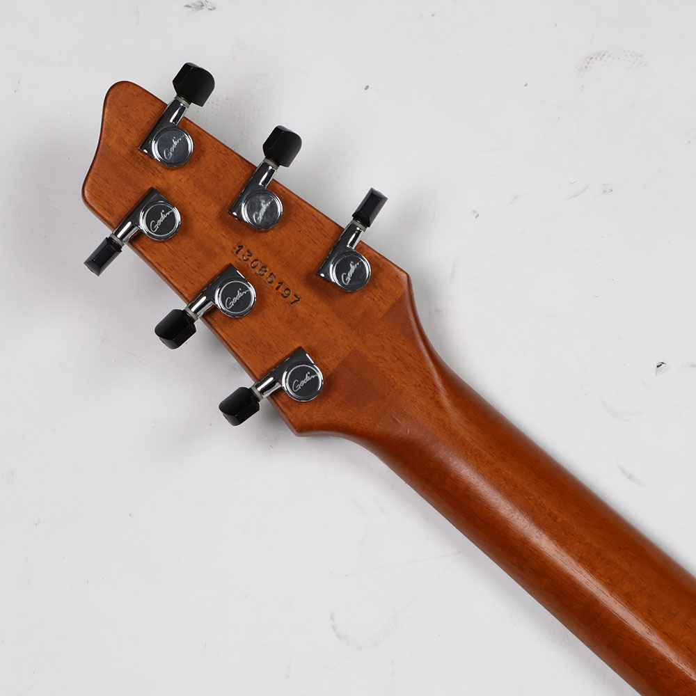 【中古】 Godin A6 Ultra Black 2013年製 ハムバッカー+ピエゾピックアップ搭載 ゴダン ヘッド