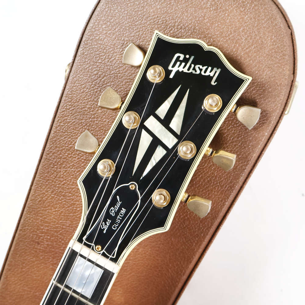 【中古】 エレキギター Gibson Les Paul Custom Alpine White 1999年製 ギブソン レスポールカスタム ホワイト ヘッド画像