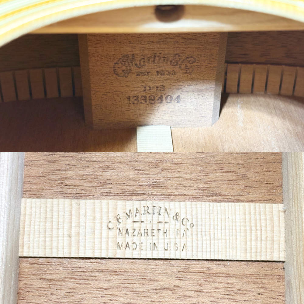 【中古】 アコースティックギター Martin D-18 2009年製 マーチン D18 ドレッドノート アコギ 内部
