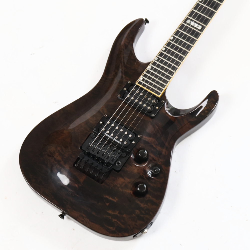 【中古】 エレキギター ESP Horizon Custom See Thru Black 1995年頃製造 Mod. リアピックアップ Seymour Duncan TB-5(Duncan Custom)に交換済み ホライゾンカスタム ボディトップ