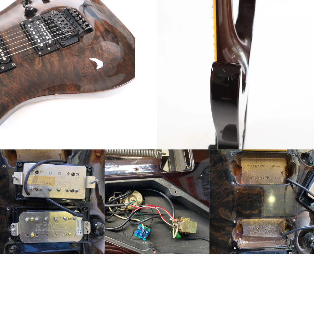【中古】 エレキギター ESP Horizon Custom See Thru Black 1995年頃製造 Mod. リアピックアップ Seymour Duncan TB-5(Duncan Custom)に交換済み ホライゾンカスタム 傷