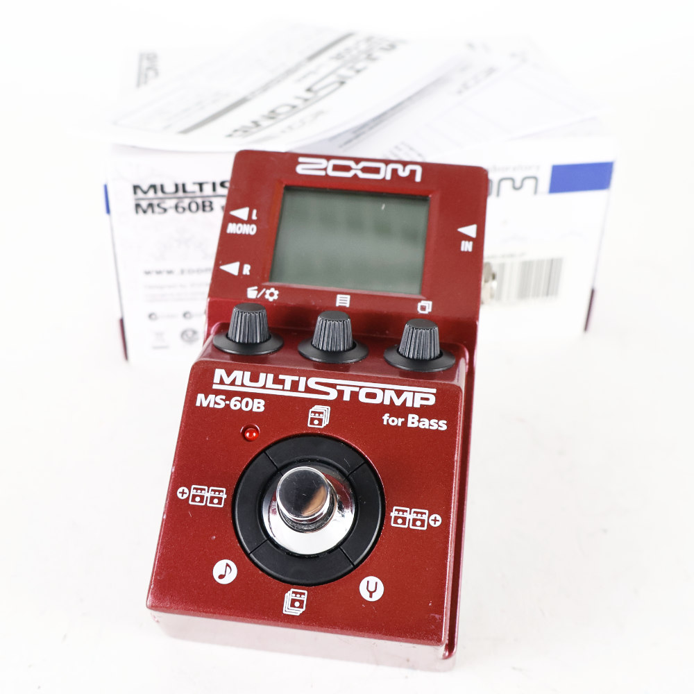 【中古】 ベース用 マルチエフェクター ZOOM MultiStomp MS-60B ズーム ベースエフェクター