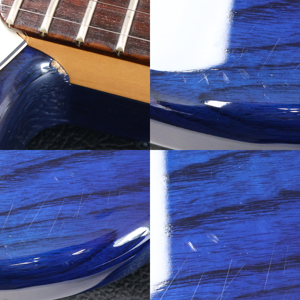 【中古】 エレキギター Fender Custom Shop Custom Amerincan Stratocaster NOS Cobalt Blue Transparent with Abigail Ybarra Abby Pickups 2013年製 Yamano Limited Edition 傷