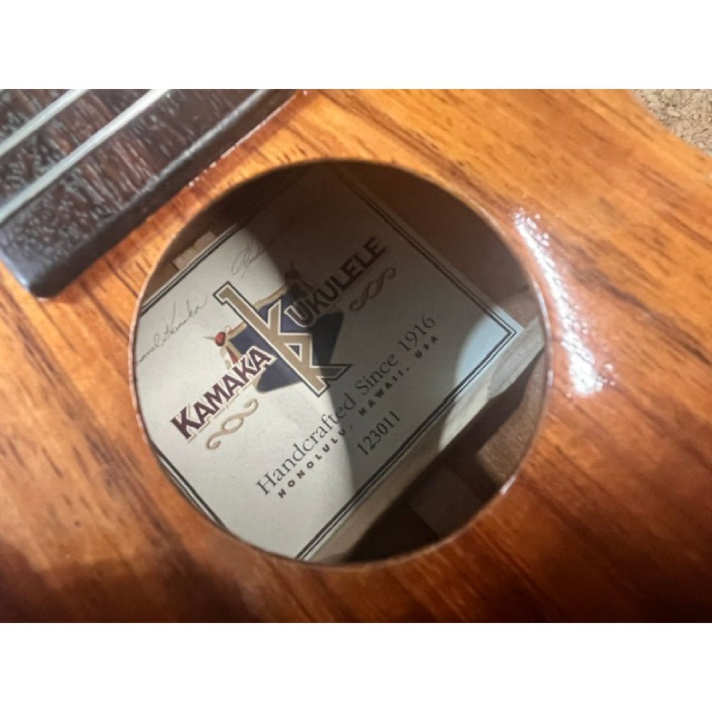 【中古】 KAMAKA カマカ HF-1 2012年製 ソプラノウクレレ ラベル