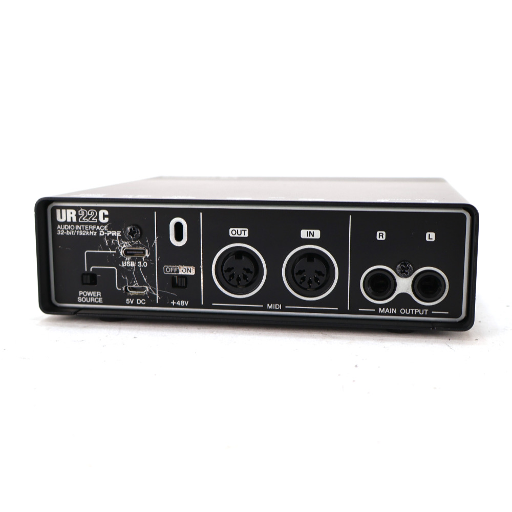 【中古】 オーディオインターフェイス Steinberg UR22C スタインバーグ USBオーディオインターフェース リア画像
