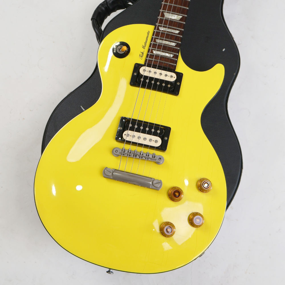 【中古】 エレキギター Gibson Tak Matsumoto Les Paul Canary Yellow 1999年製 ギブソン 松本孝弘モデル レスポール キャナリーイエロー ボディ画像