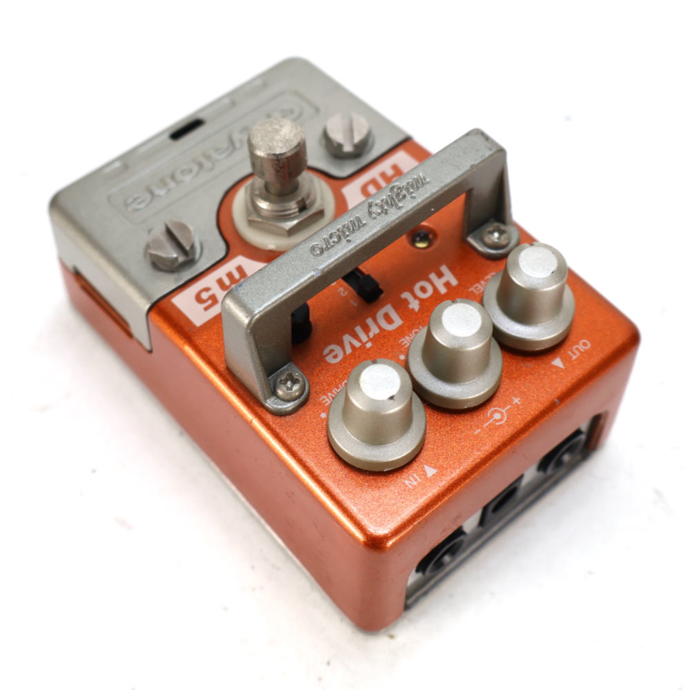 【中古】 オーバードライブ エフェクター Guyatone グヤトーン HDm5 Hot Drive mighty micro ギターエフェクター リア斜めアングル画像