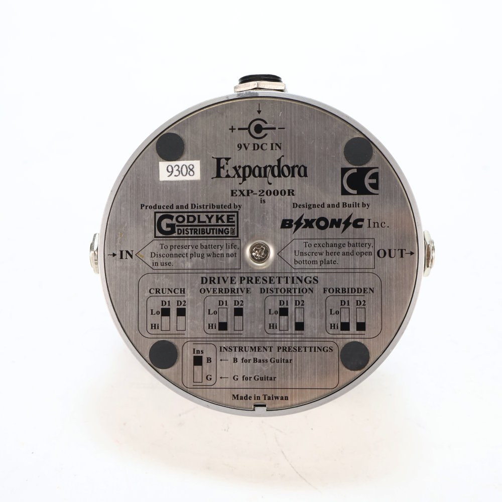 【中古】ディストーション エフェクター BIXONIC Expandora reissue エクスパンドラ リイシューモデル EXP-2000R オーバードライブ ギターエフェクター 詳細画像