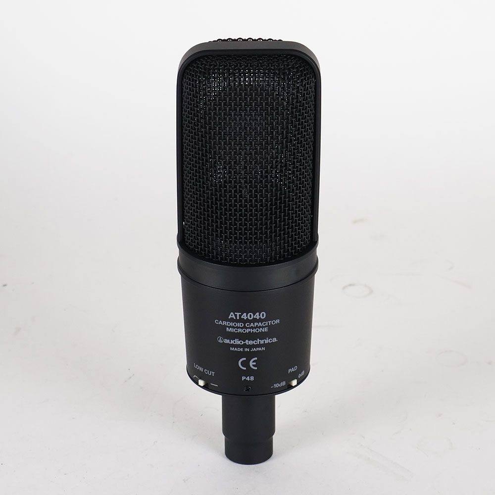 【中古】オーディオテクニカ コンデンサーマイク AUDIO-TECHNICA AT4040 オーテク マイクロフォン 背面