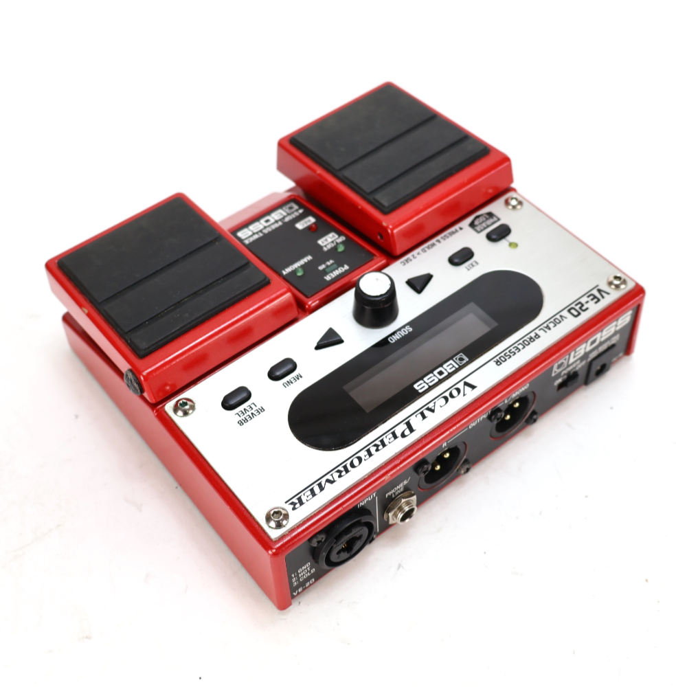【中古】 ボーカルエフェクター BOSS VE-20 Vocal Performer ボーカルパフォーマー ピッチコレクト 斜めアングル画像