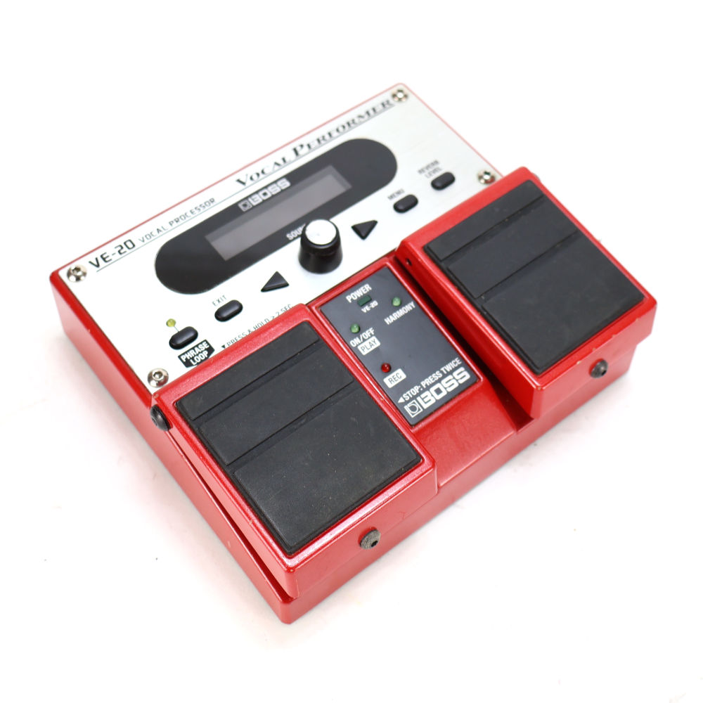 【中古】 ボーカルエフェクター BOSS VE-20 Vocal Performer ボーカルパフォーマー ピッチコレクト リア斜めアングル画像