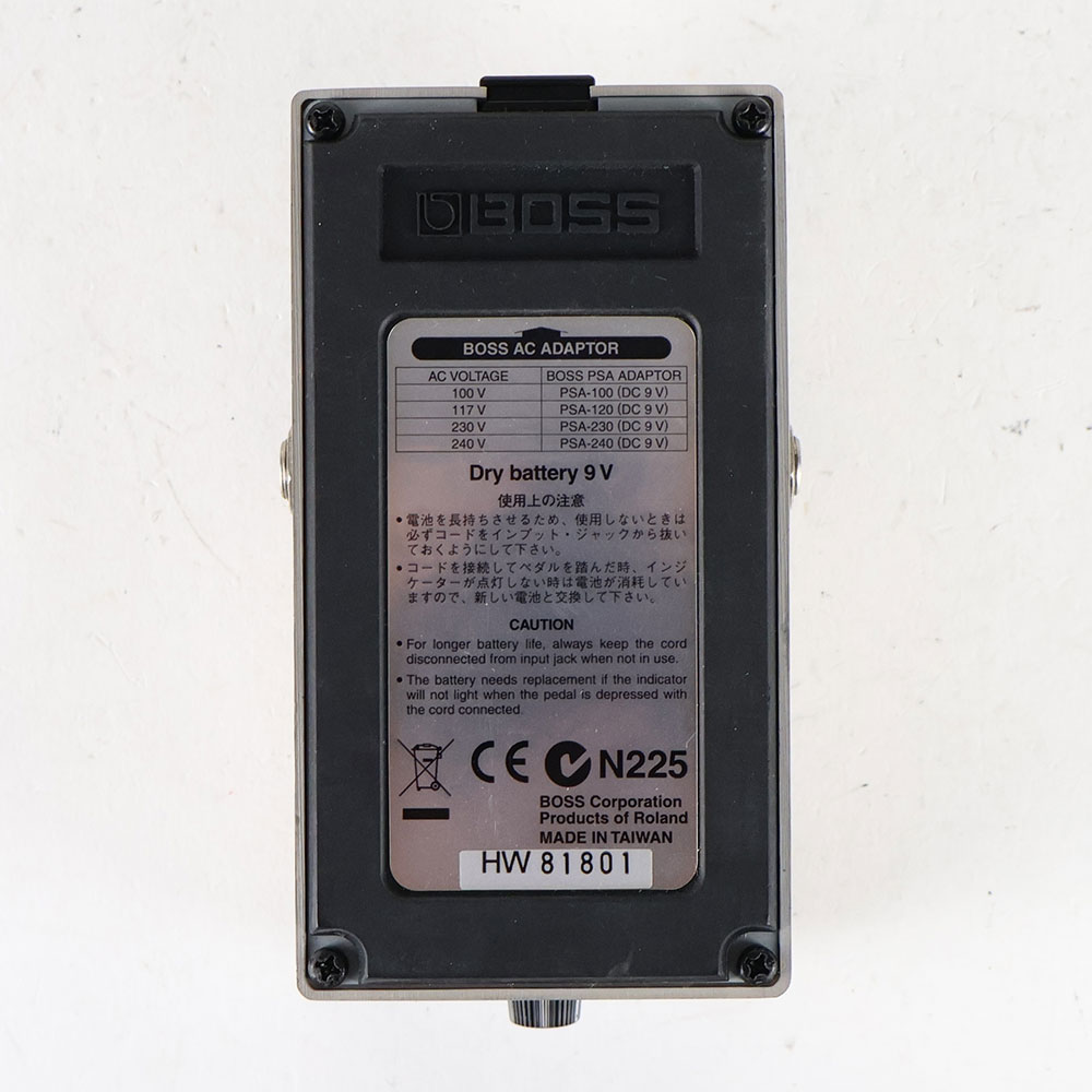【中古】イコライザー エフェクター BOSS GEB-7 Bass Equalizer ベースエフェクター 裏面