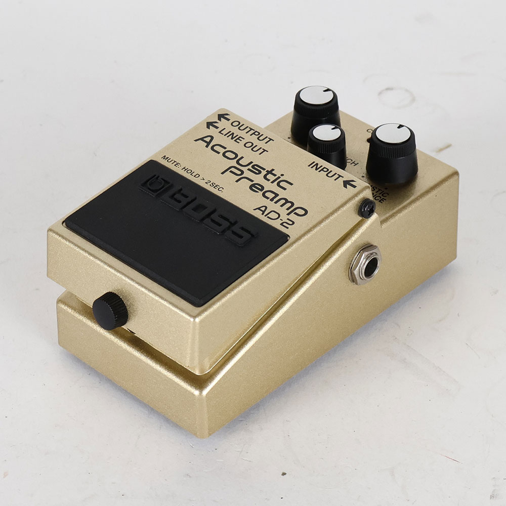 【中古】 アコースティックプリアンプ エフェクター BOSS AD-2 Acoustic Preamp ボス 全体