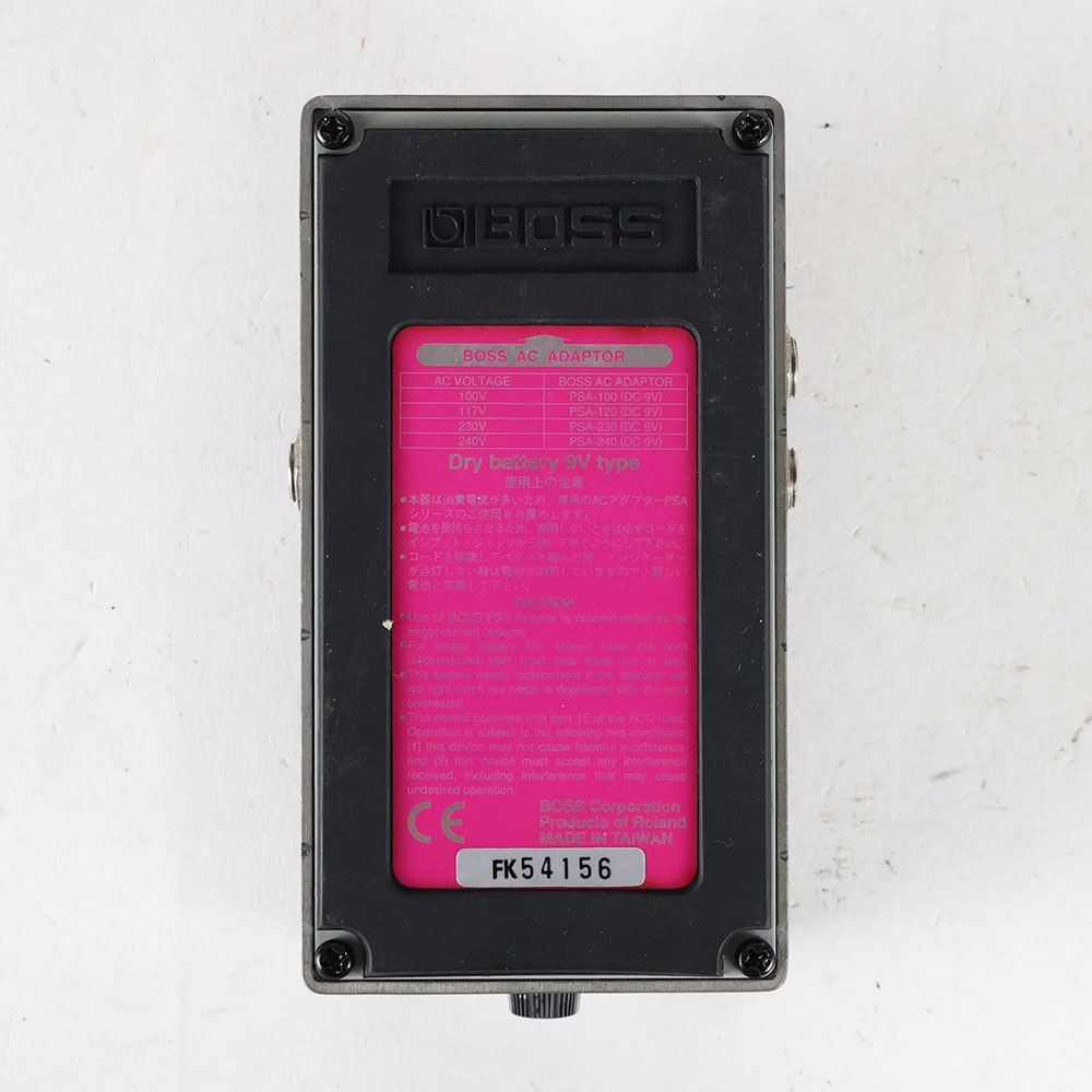 【中古】 デジタルリバーブ ディレイ エフェクター BOSS RV-3 Digital Reverb Delay ボス ギターエフェクター 裏面