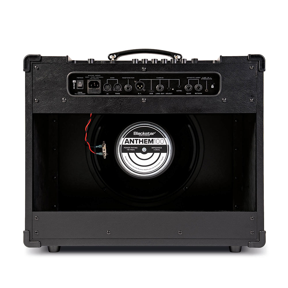 ブラックスター ギターコンボアンプ BLACKSTAR ID:X 100 ギターアンプ エフェクト内蔵 100W 12インチスピーカー搭載 背面