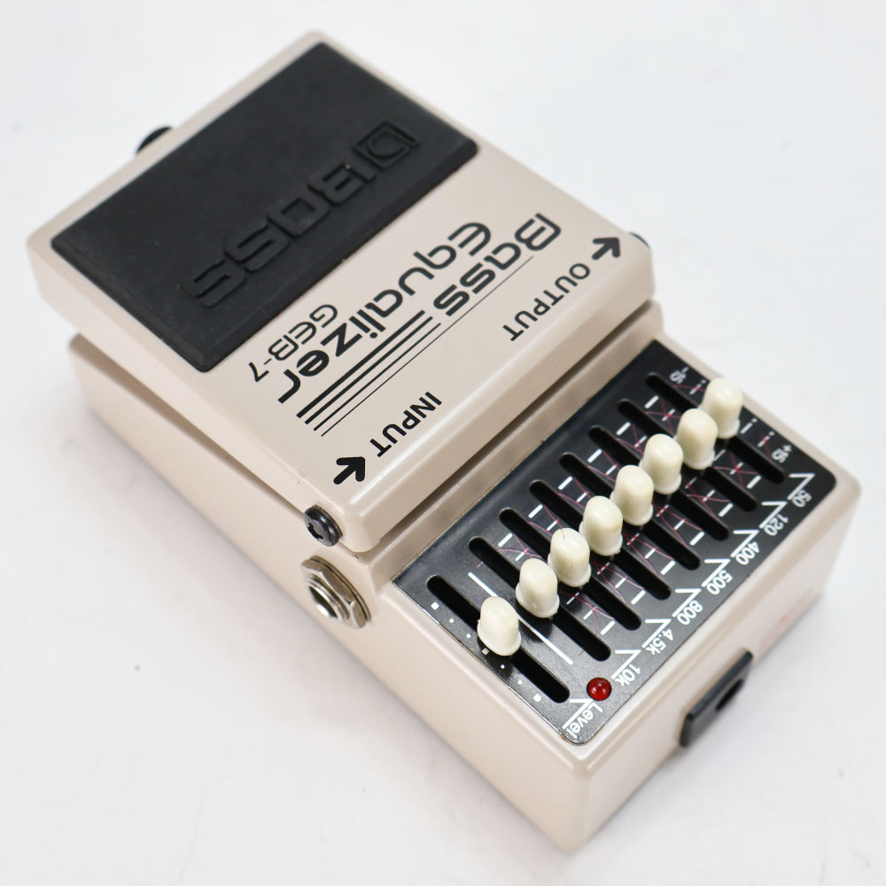 【中古】イコライザー エフェクター BOSS GEB-7 Bass Equalizer ベースエフェクター 本体画像 斜め