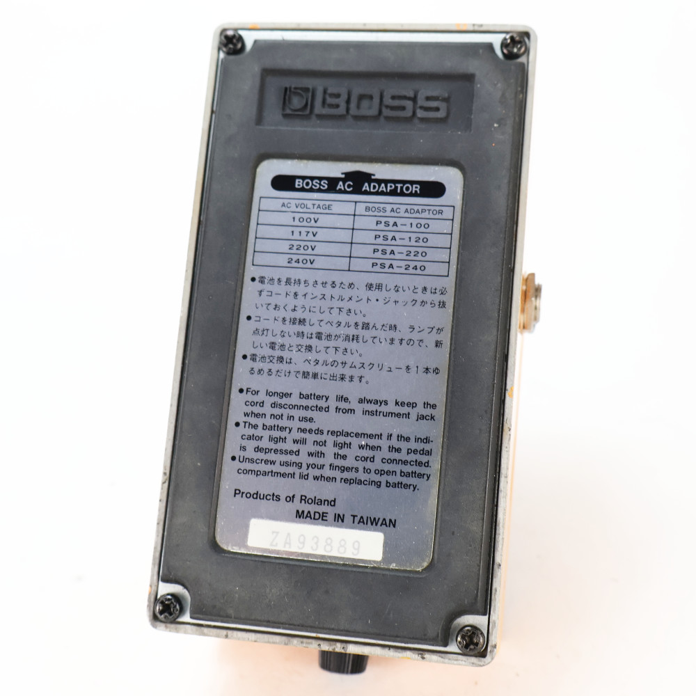 【中古】 ターボディストーション エフェクター BOSS DS-2 Turbo Distortion ギターエフェクター 本体画像 裏