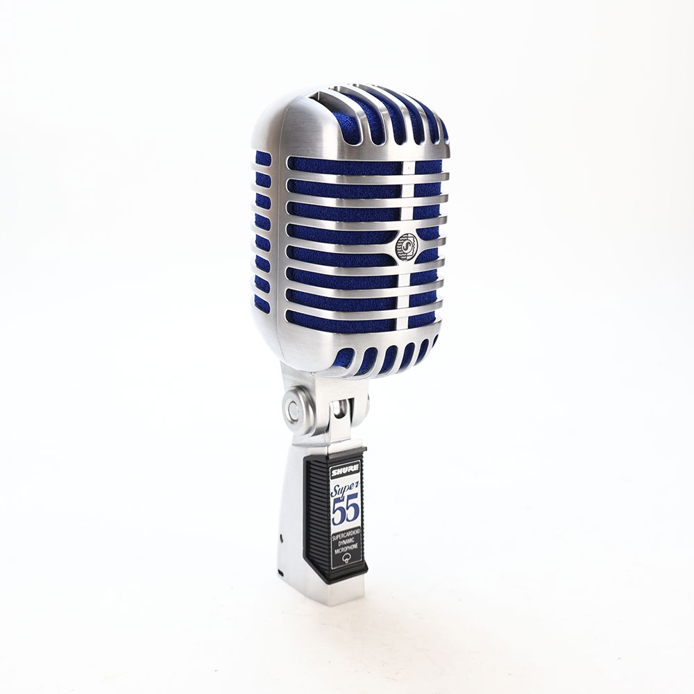 【中古】 マイク ガイコツマイク SHURE シュア SUPER 55 ボーカル用ガイコツマイク SUPER55 スーパー55 シュアー 正面