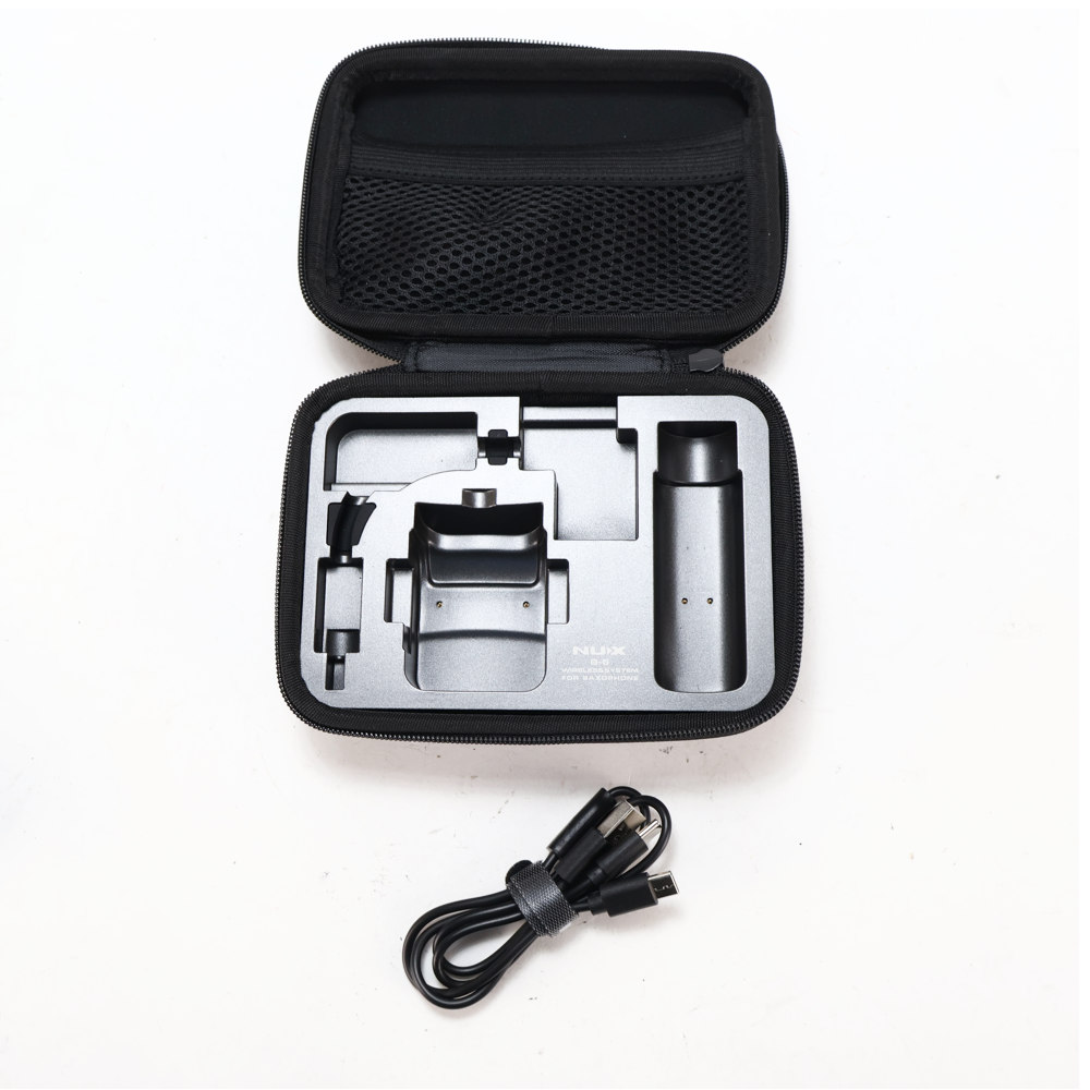 【中古】 NUX ニューエックス B-6 サックス用マイク 2.4GHz ワイヤレスシステム 付属品