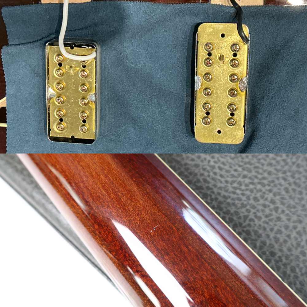 【中古】 エレキベース GRETSCH グレッチ G6119B Broadkaster Bass Dark Cherry 2007年製 フルアコベース 内部 傷