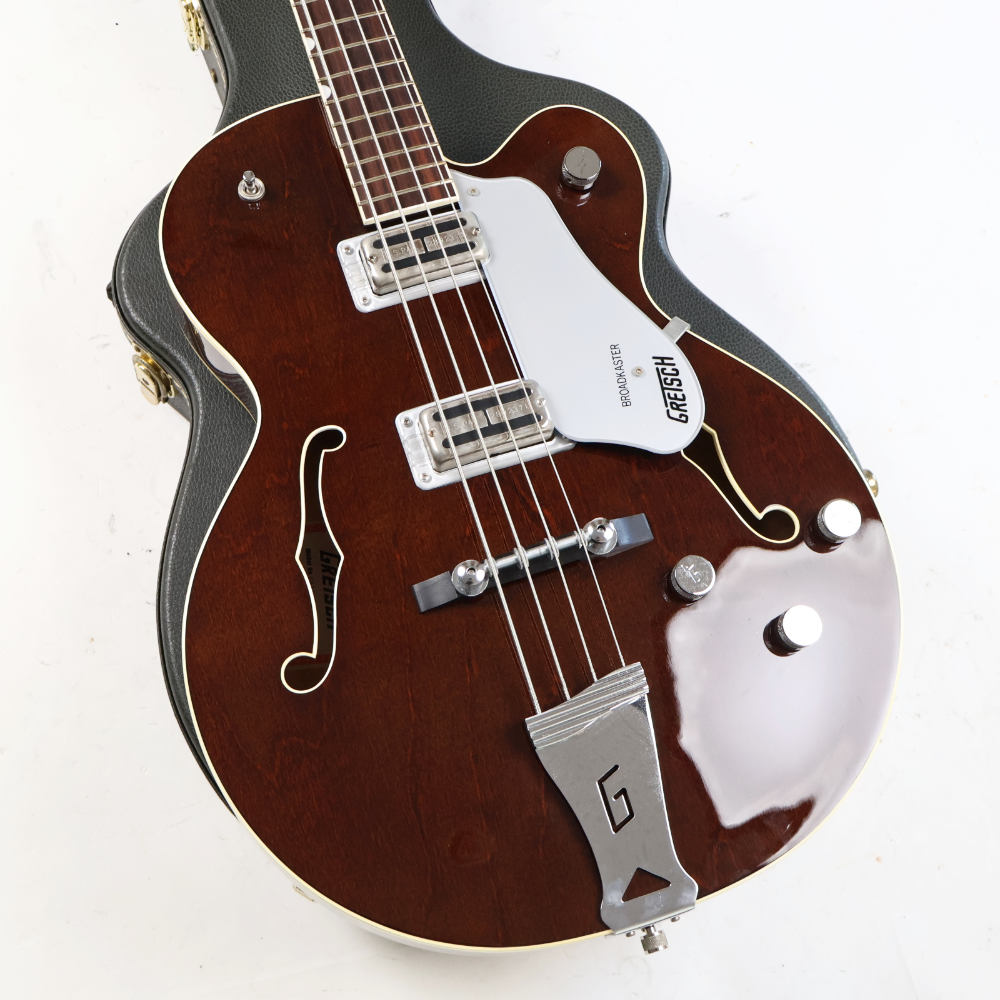 【中古】 エレキベース GRETSCH グレッチ G6119B Broadkaster Bass Dark Cherry 2007年製 フルアコベース ボディ画像 