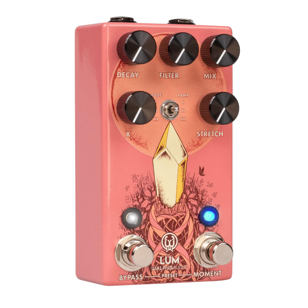 WALRUS AUDIO ウォルラスオーディオ WAL-LUM #GU Lum Texture Engine リバーブ ギターエフェクター 左斜めアングル画像