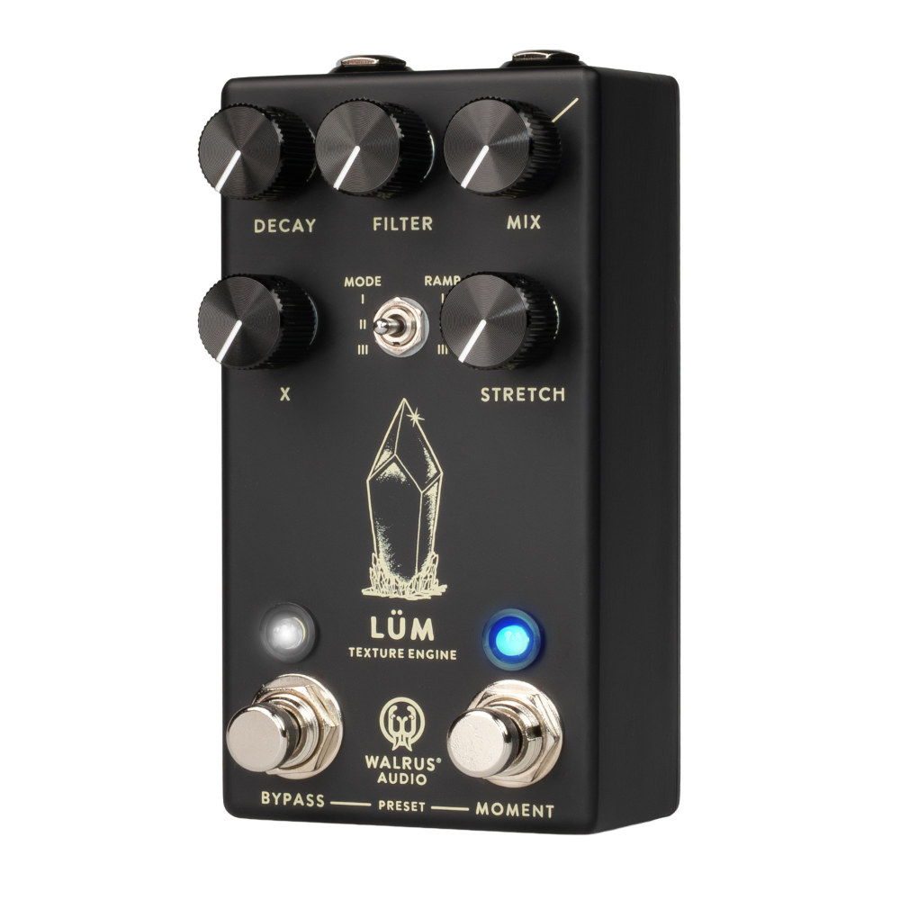 WALRUS AUDIO ウォルラスオーディオ WAL-LUM #BK Lum Texture Engine リバーブ ギターエフェクター 右斜めアングル画像