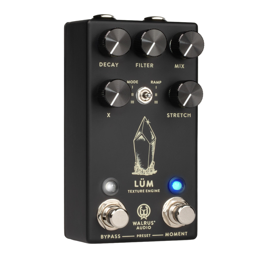 WALRUS AUDIO ウォルラスオーディオ WAL-LUM #BK Lum Texture Engine リバーブ ギターエフェクター 左斜めアングル画像