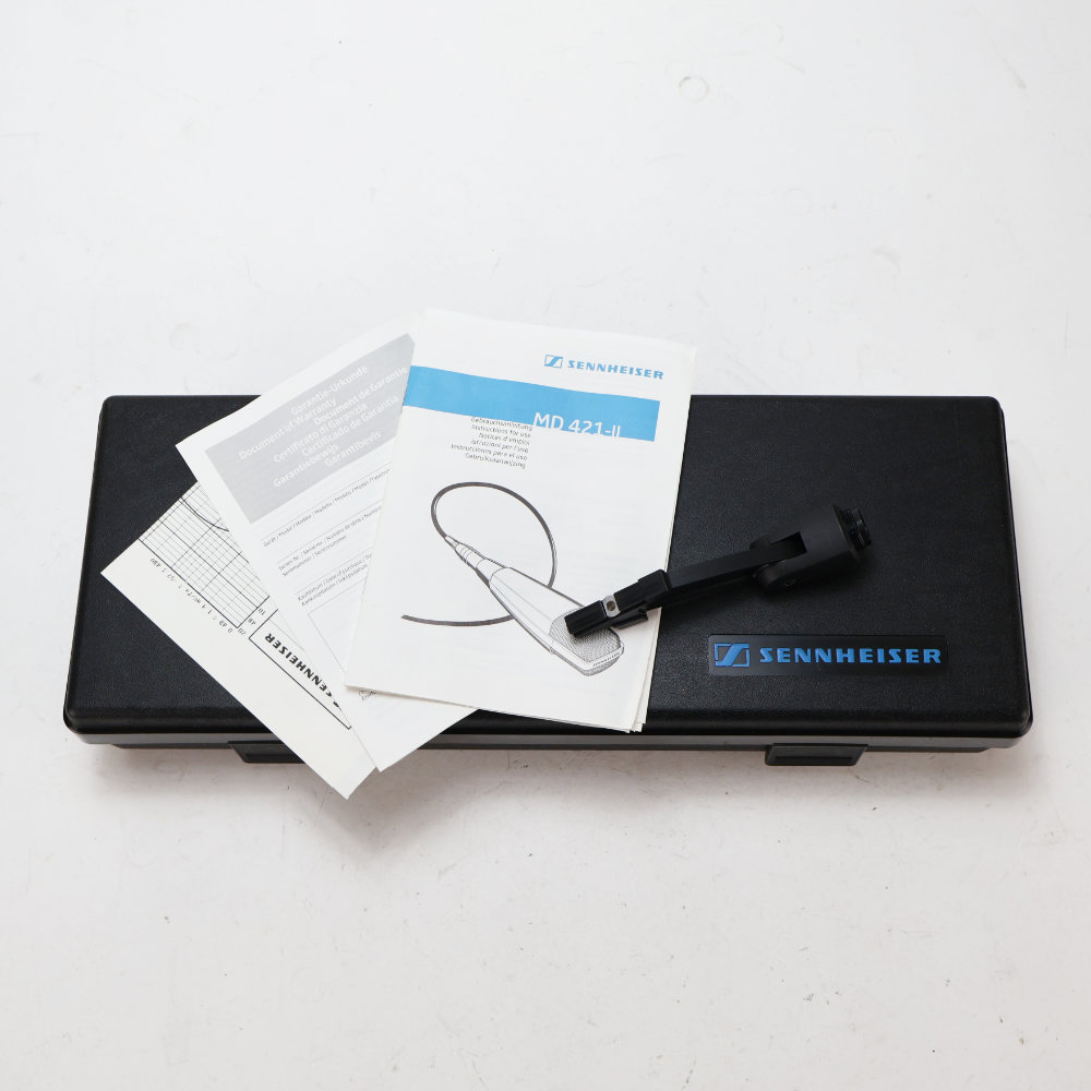 【中古】 SENNHEISER MD421-II カーディオイド型マイクロホン 付属品