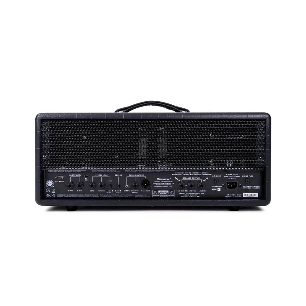 BLACKSTAR HT-CLUB 50H MKIII 50Wフルチューブアンプ ギターアンプヘッド EL34管2本 ブラックスター HTクラブヘッド 背面