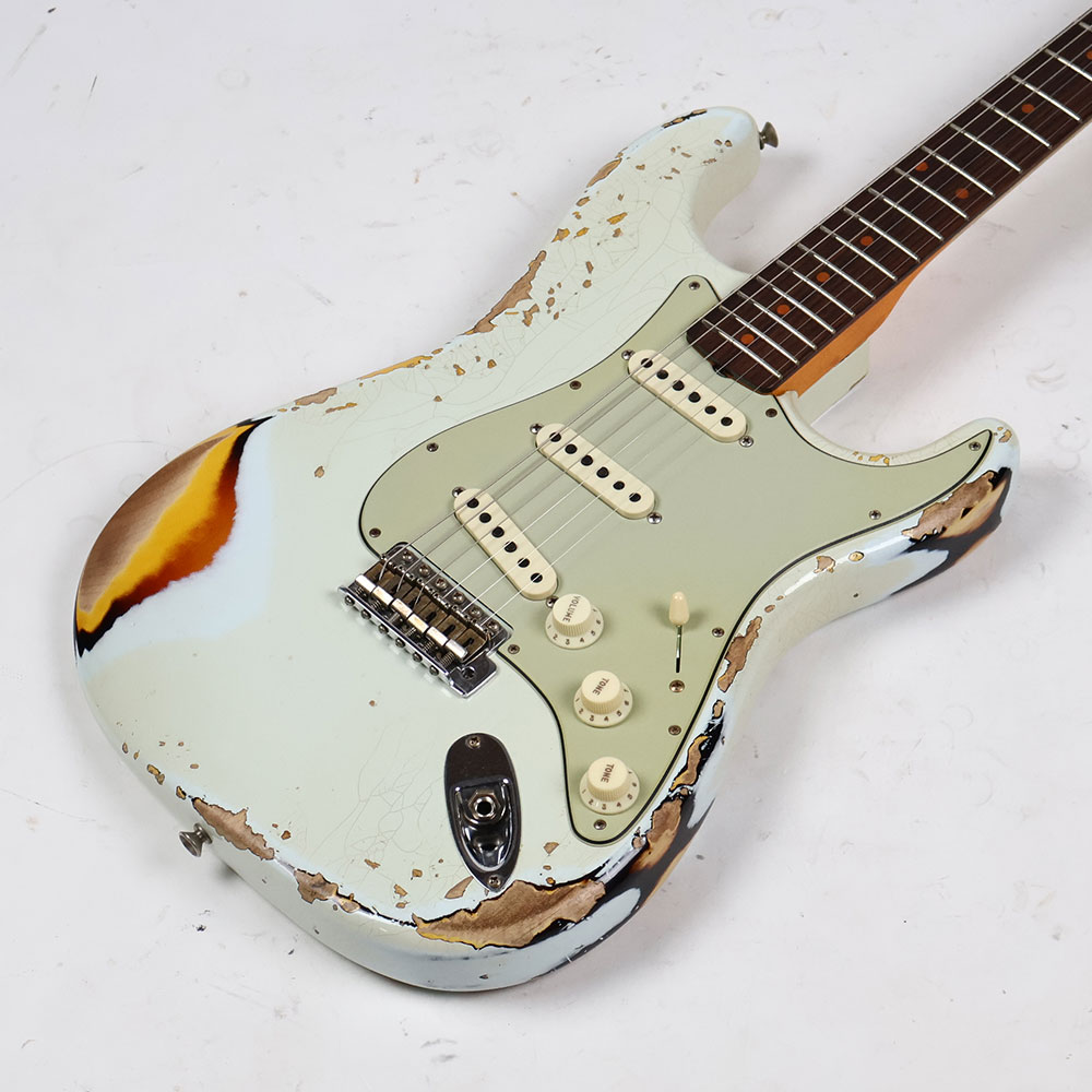 【中古】 エレキギター Fender Custom Shop B2 1961 Stratocaster Heavy Relic Super Faded Aged Sonic Blue 2023年製 フェンダー ストラトキャスター ヘビーレリック 3.58kg ボディ