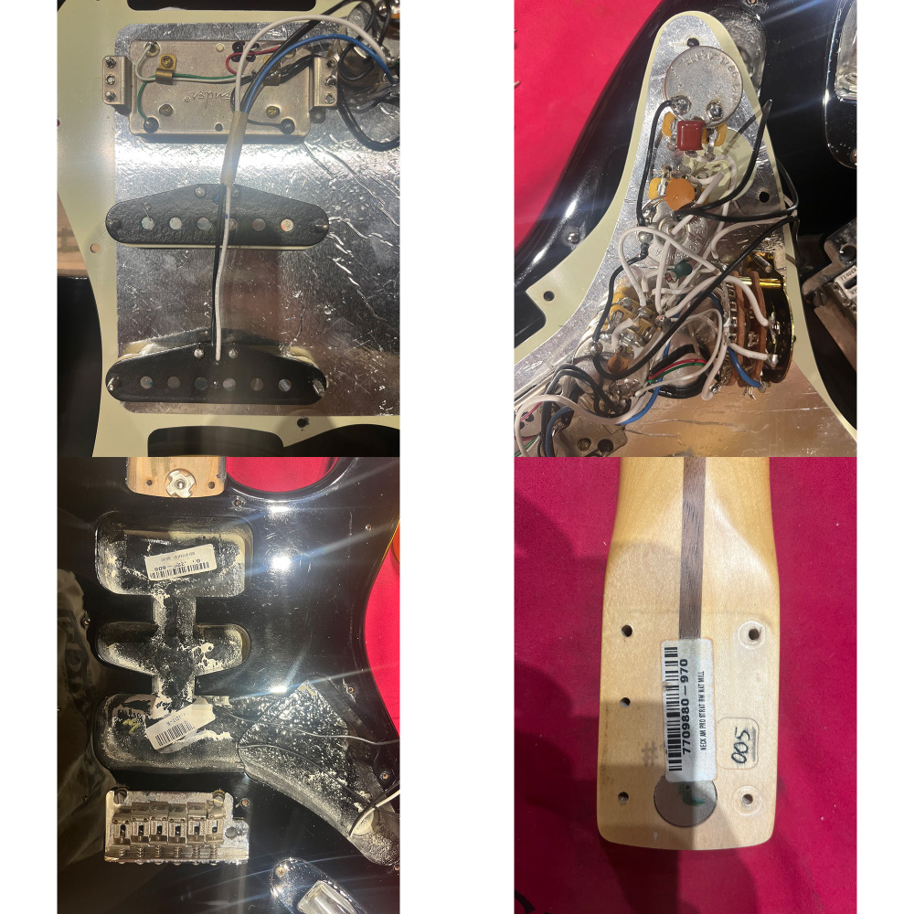 【中古】 エレキギター Fender American Professional Stratocaster HSS Shawbucker Black 2017年製 フェンダー アメリカンプロフェッショナル ストラトキャスター ネック、ピックアップ
