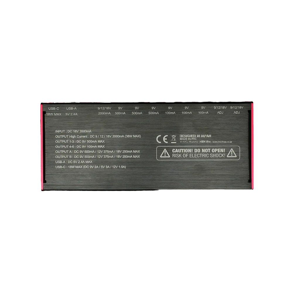 Vital Audio バイタルオーディオ VA-08 Mk-III POWER CARRIER パワーサプライ アイソレートされた8つのポート 裏面