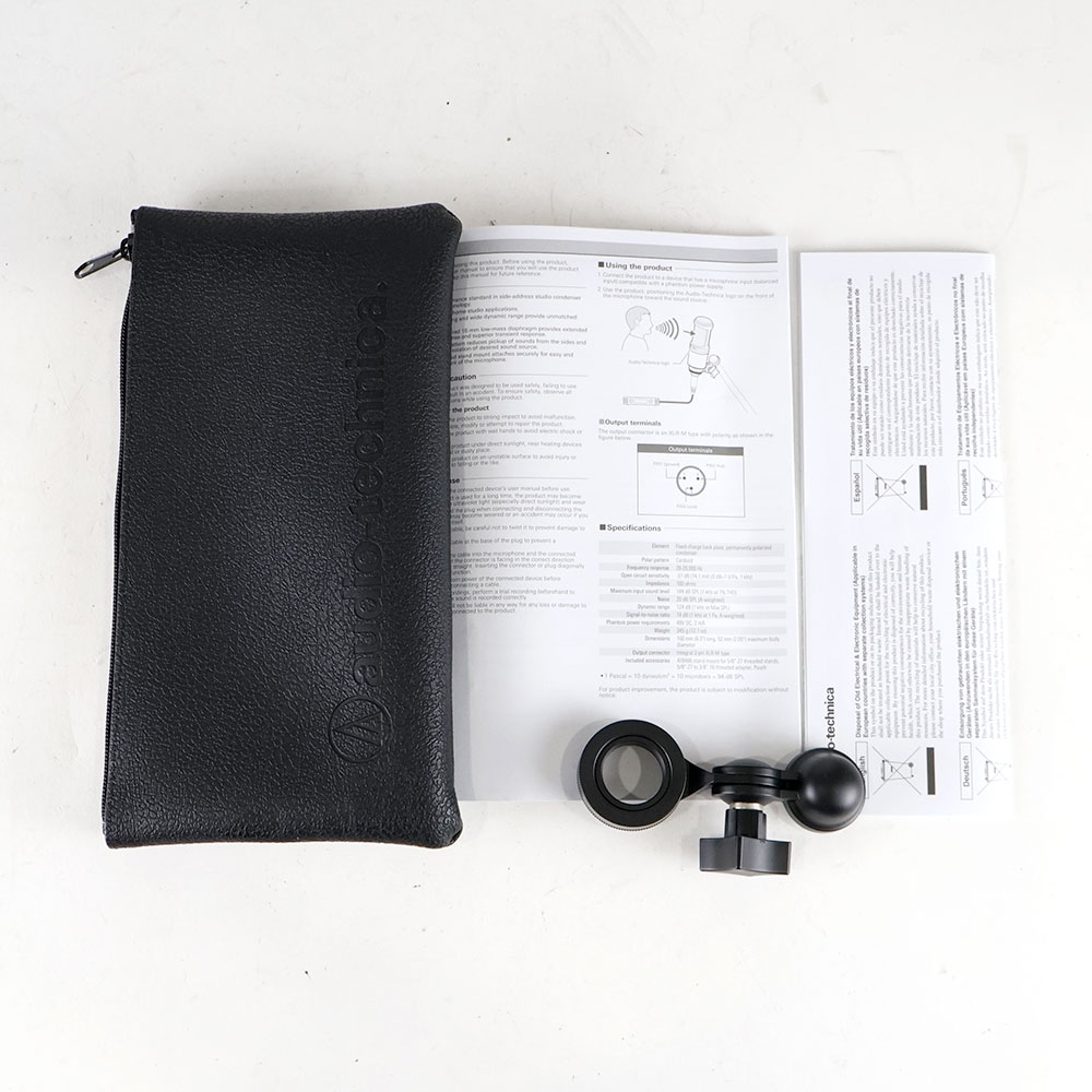 【中古】 コンデンサーマイク AUDIO-TECHNICA AT2020 オーディオテクニカ オーテク 付属品