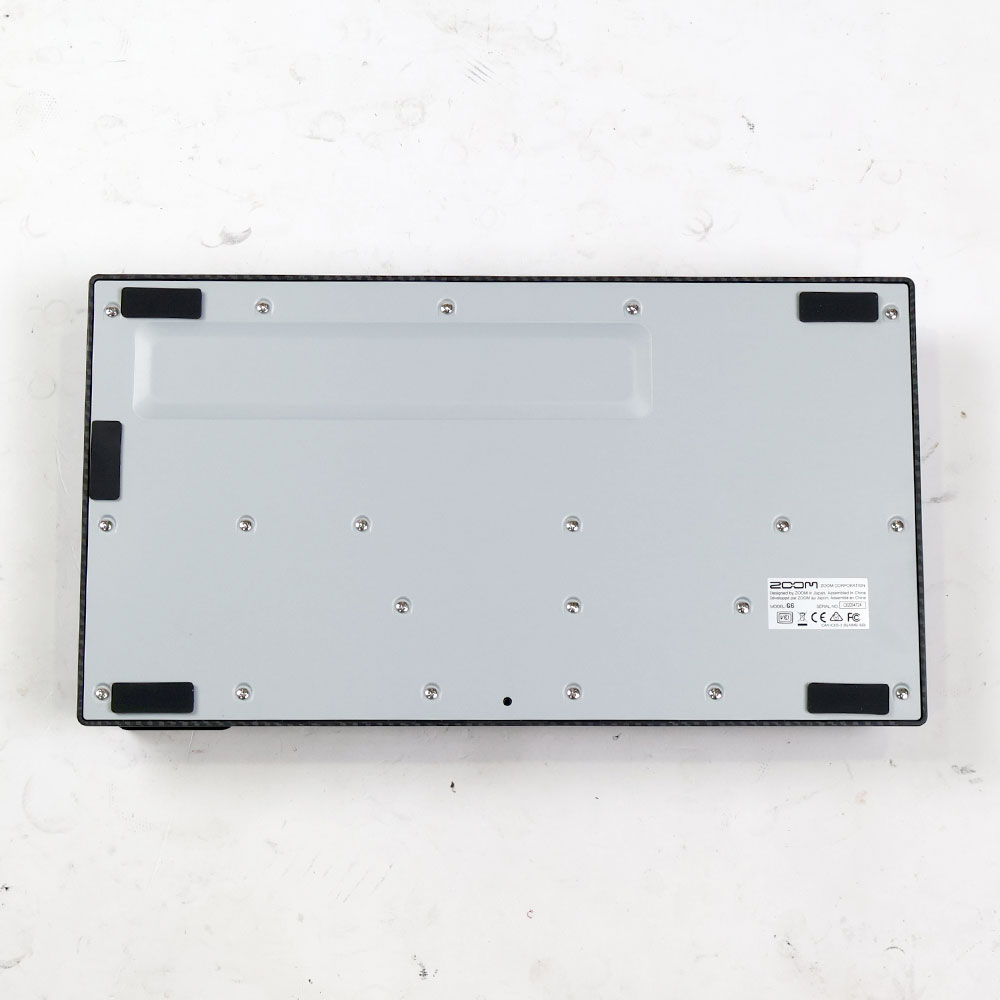 【中古】 エフェクター ZOOM G6 ギターマルチエフェクター ズーム 裏面