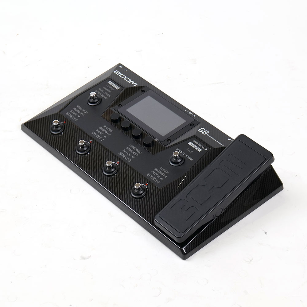【中古】 エフェクター ZOOM G6 ギターマルチエフェクター ズーム 全体