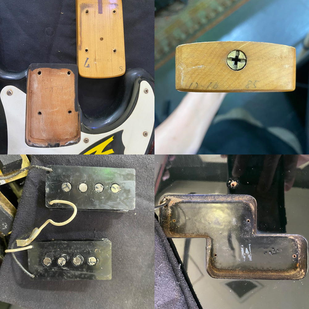 【中古】 ベース FENDER JAPAN PB57-55 BLK PRECISION BASS 1985年製 フェンダージャパン プレシジョンベース プレベ ネック、ピックアップ