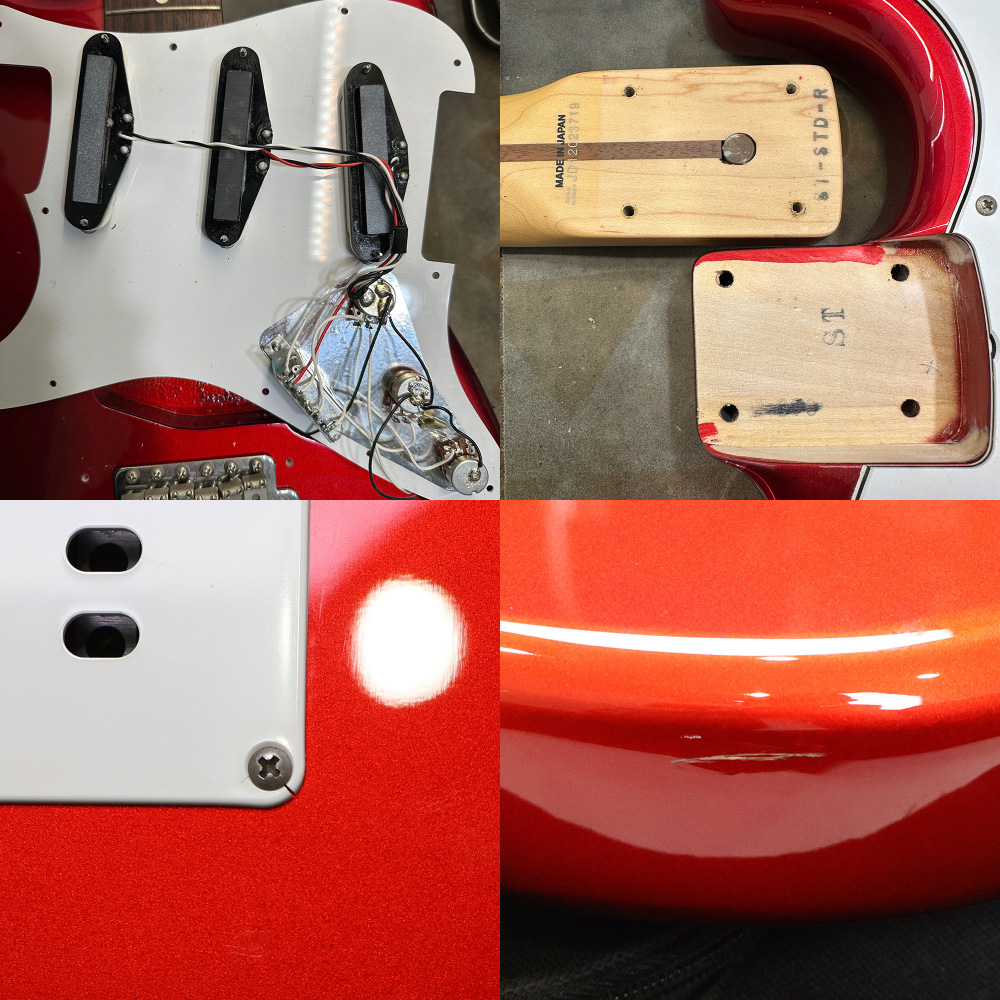 【中古】 エレキギター Fender Japan ST-STD CAR 2012年製 フェンダージャパン ストラトキャスター ピックアップ、ネックm傷