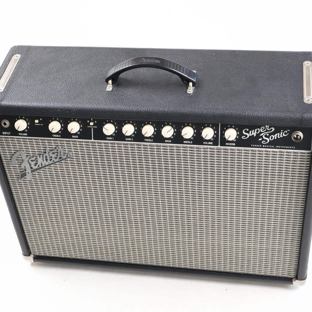 【中古】 ギターアンプ FENDER Super-Sonic 22 Combo Black コントロール