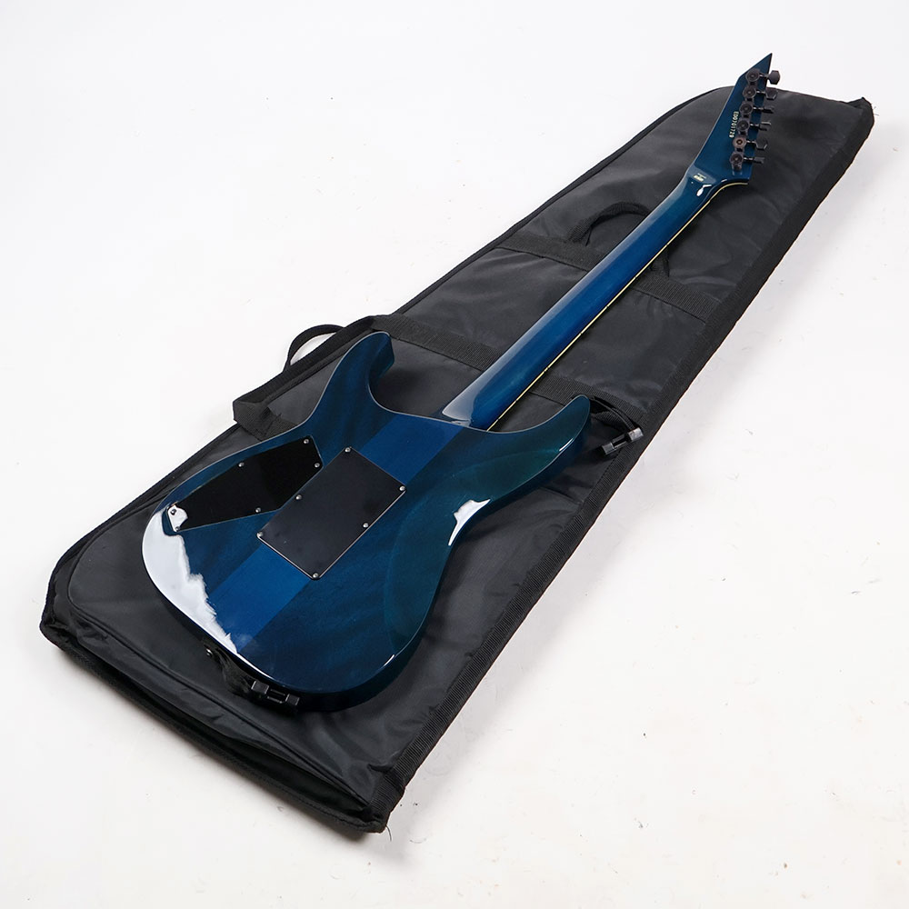 【中古】 エレキギター Edwards by ESP E-KL-170SE See Thru Blue Kiko Loureiro Signature Model エドワーズ スルーネック構造 キコ・ルーレイロ 背面
