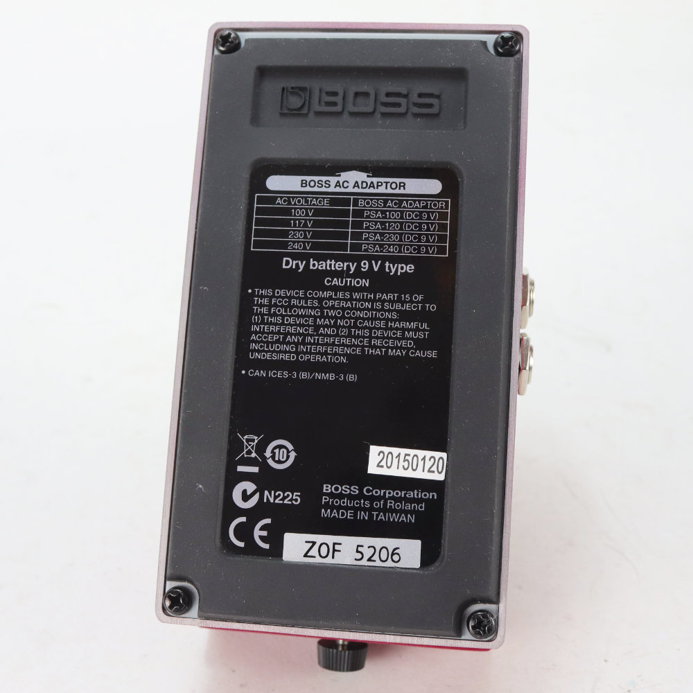【中古】 アナログディレイ エフェクター BOSS DM-2W Delay WAZA CRAFT ギターエフェクター ディレイ 本体画像 裏