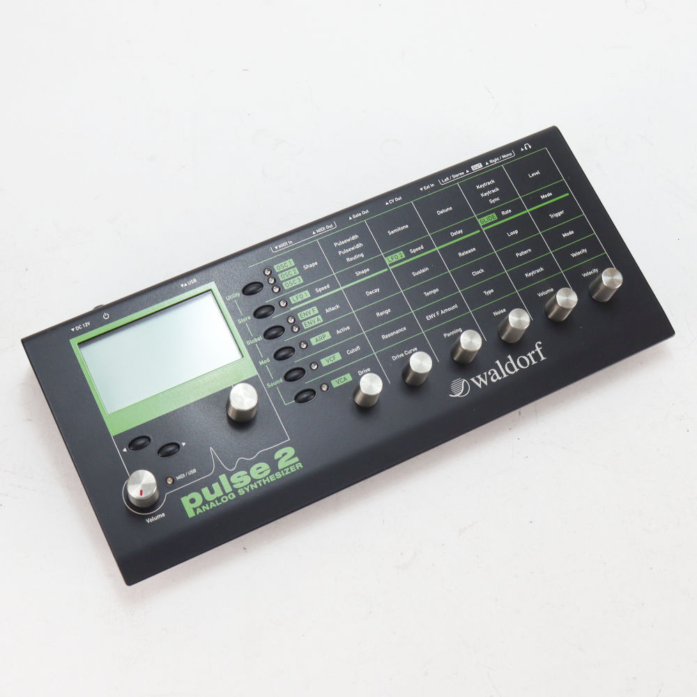 【中古】 アナログシンセサイザー waldorf ウォルドルフ pulse 2 本体画像 斜め