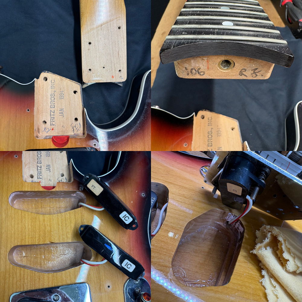 【中古】 エレキギター Fritz Brothers Guitars Roy Buchanan Bluesmaster 1994年製 フリッツブラザーズギター ロイ・ブキャナンモデル ブルースマスター 5WAYスイッチ Push-Pullポット仕様 ピックアップ、ネック