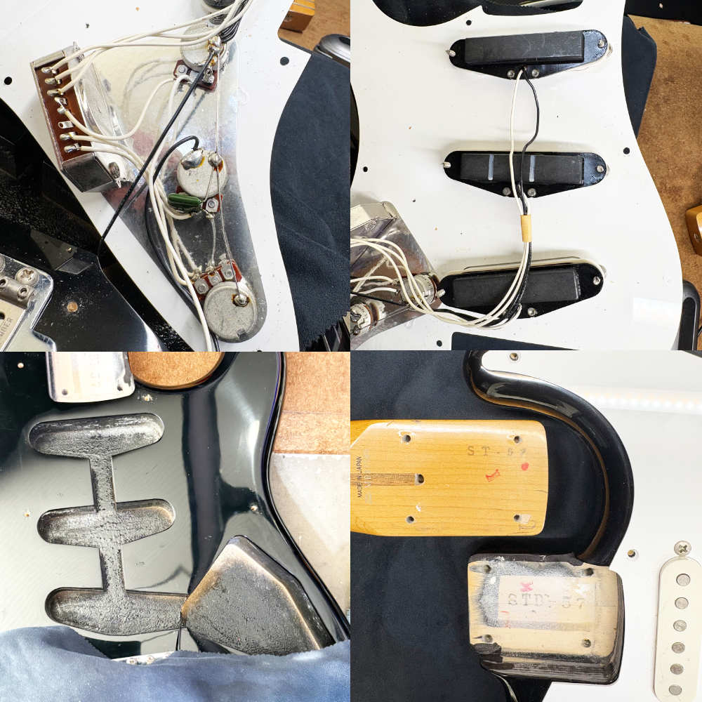 【中古】 エレクギター Fender Japan ST57-53 Black 1992年製 フェンダージャパン Stratocaster 内部