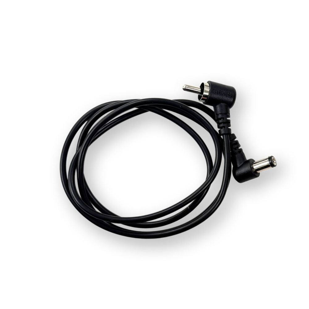CIOKS Flex Cbale 80cm 1080 センターマイナス L 型DCプラグ black