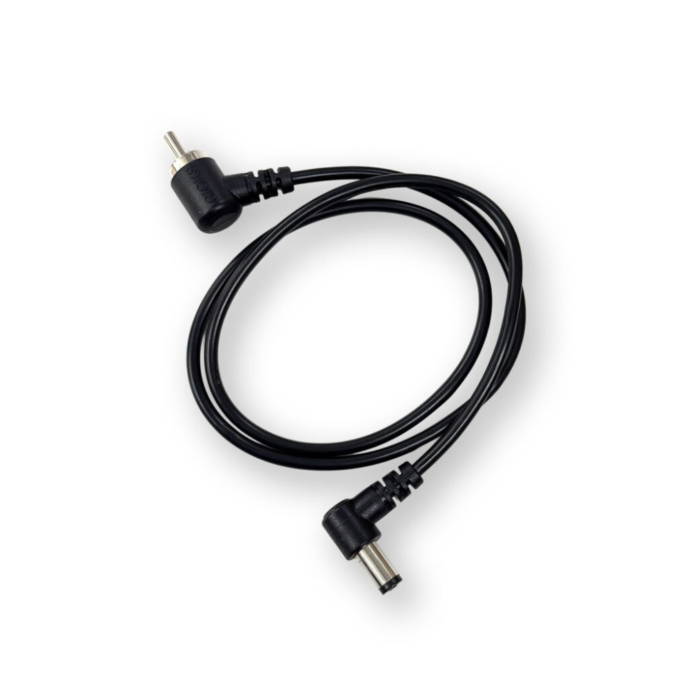 CIOKS Flex Cable 50cm 1050 センターマイナス L 型DCプラグ black