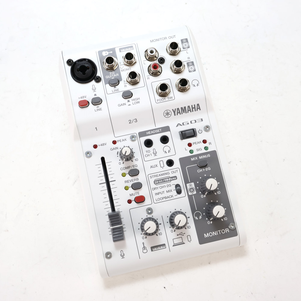 【中古】 ミキサー ヤマハ YAMAHA AG03 mk2 W ライブストリーミングミキサー ホワイト