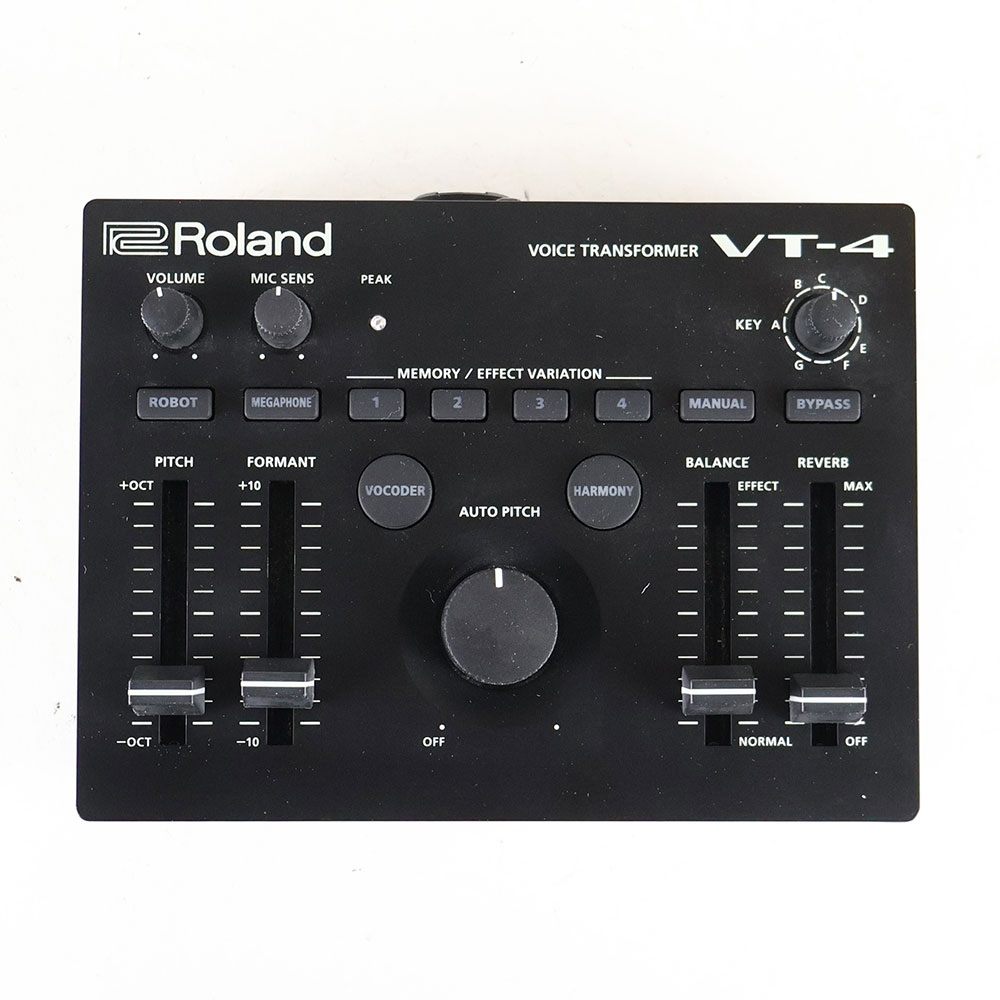 【中古】 ボイスエフェクト ボーカルエフェクター ROLAND VT-4 Voice Transformer ボイストランスフォーマー ローランド 正面